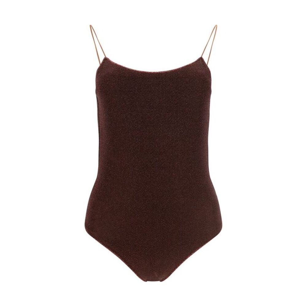 Oséree Brown Metal One-Piece Women's Swimsuit